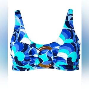 VENUS Blue Abalaone Getaway Bikini Top, size 12